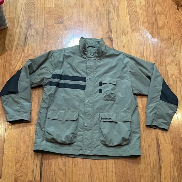Timberland Performance Size XL Green Nylon Interior Pocket 3 Front Pocke… - Picture 1 of 16